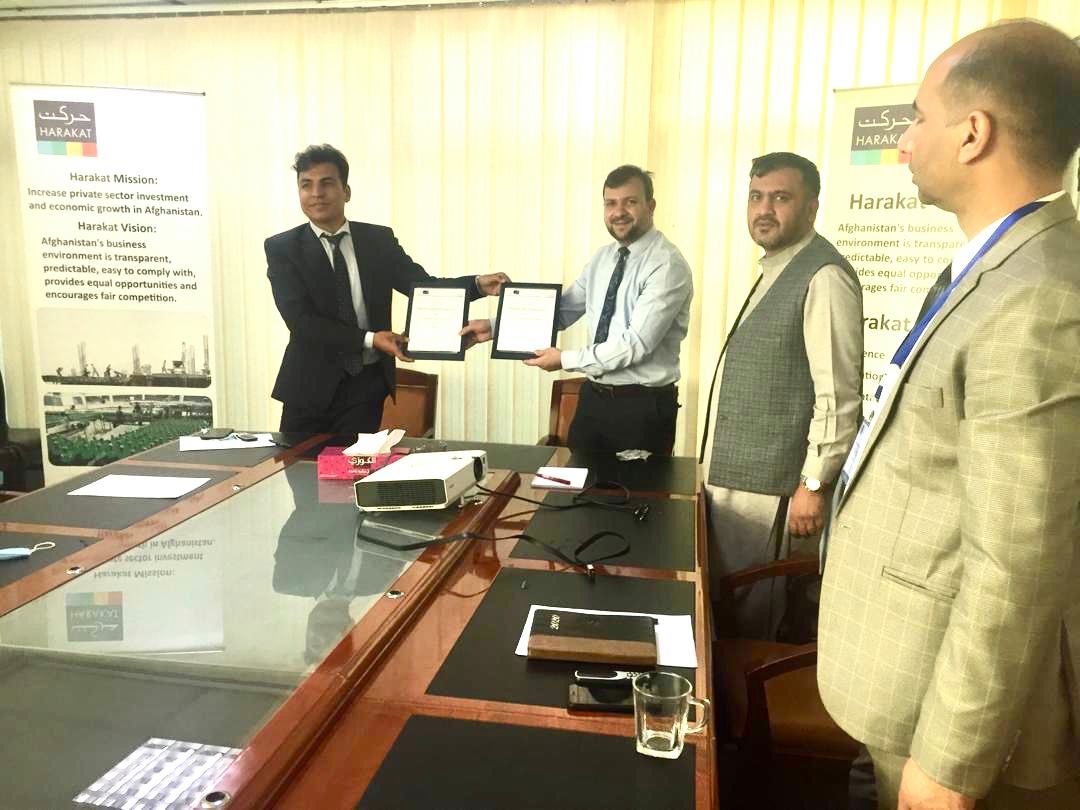 Contract Signing Ceremony with Harakat, For Web Portals and Database Development